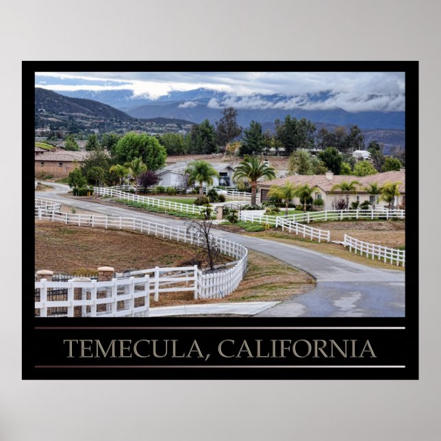 Temecula, Kalifornien Poster (Framsidan)