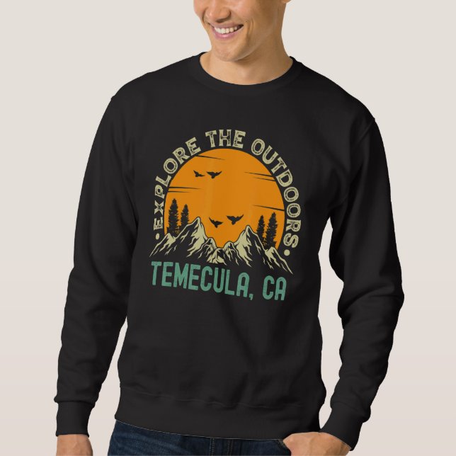 Temecula Kalifornien  Utforska Naturen Lång Ärmad Tröja (Framsida)