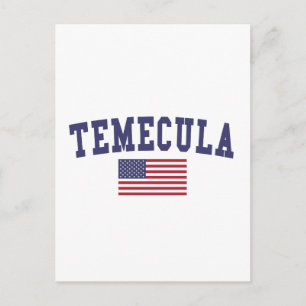 Temecula US flagga Vykort