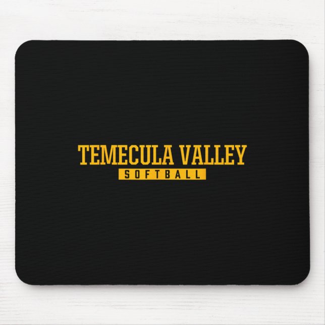 Temecula Valley High School Softboll  Musmatta (Framsidan)