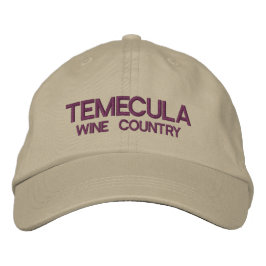 Temecula Vin Land Broderad Keps