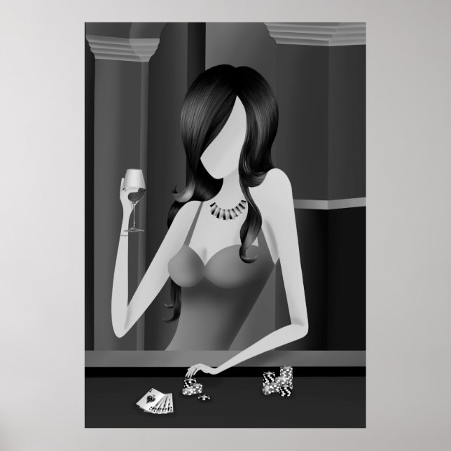 "Tempation" drottning av spelet Poster (Framsidan)