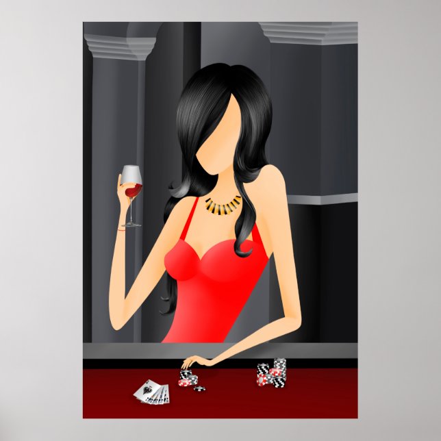 "Tempation" drottning av spelet Poster (Framsidan)