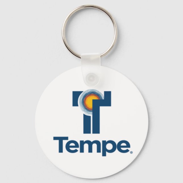 Tempe (Arizona) City flagga Keychain Nyckelring (Framsida)