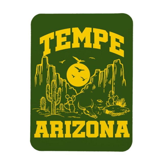 Tempe,Arizona Magnet (Vertikal)