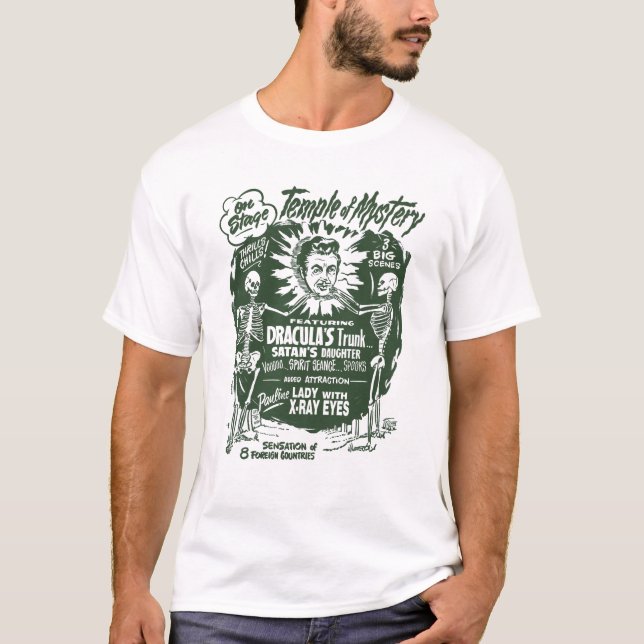 Tempel av affischen för gåtaspökeShow Tee Shirt (Framsida)