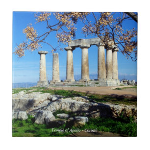 Tempel av Apollo - Corinth Kakelplatta
