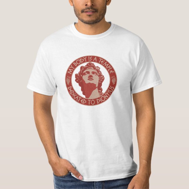 Tempel av Dionysus T-shirt (Framsida)