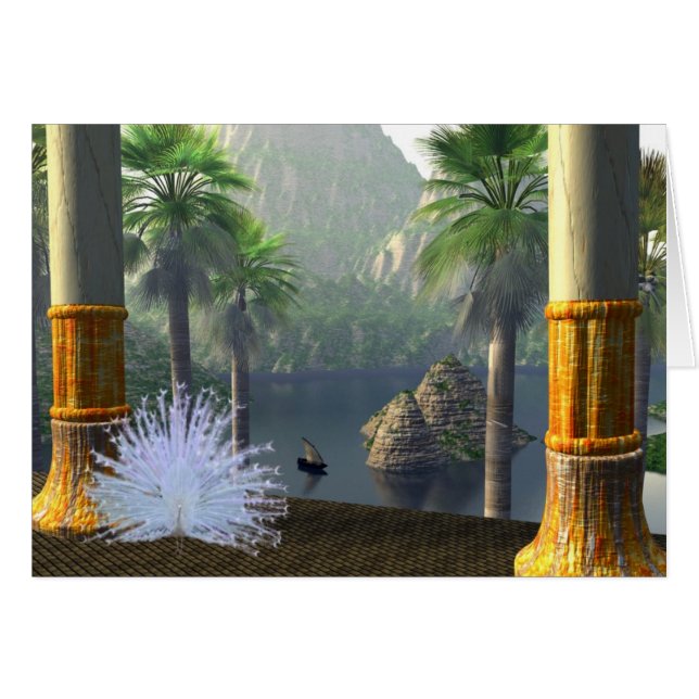 Tempel av Elarnum - Lemuria Hälsningskort (Framsidan Horizontal)