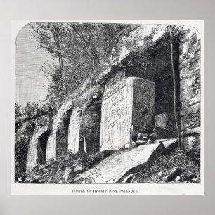 Tempel av inskrifter, Palenque Poster