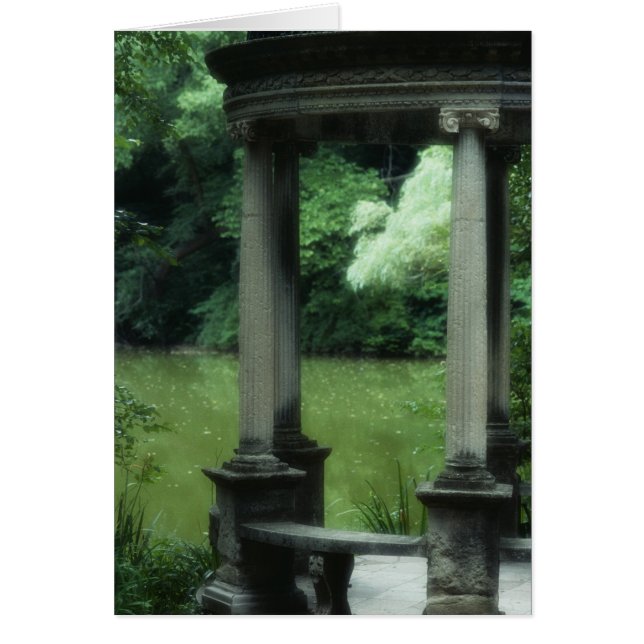 Tempel av kärlek på de gammala Westbury Hälsningskort (Framsidan)