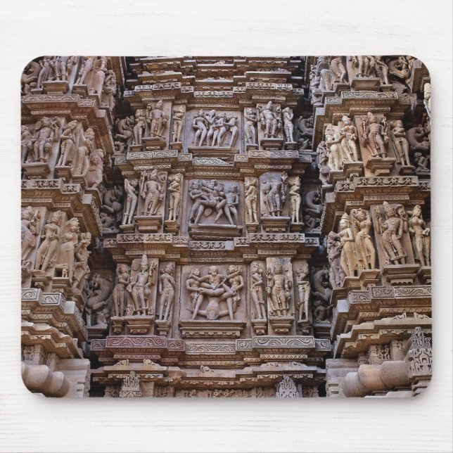 Tempel av Khajuraho, Indien Musmatta (Framsidan)