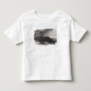 Tempel av Minerva Sunium som inristas av J. T Shirt