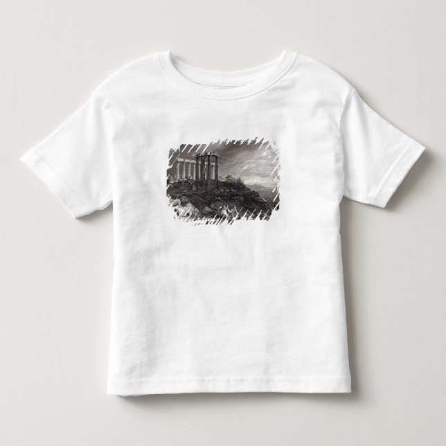 Tempel av Minerva Sunium som inristas av J. T Shirt (Framsida)