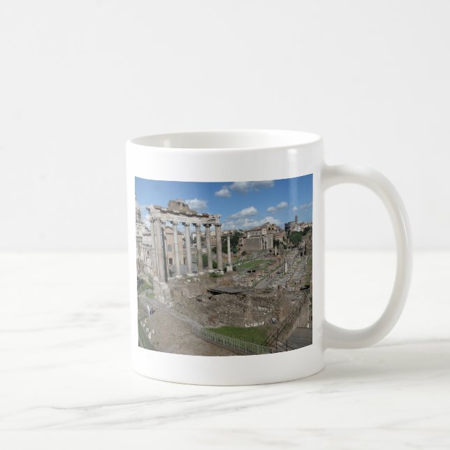 Tempel av Saturn, fora Romanum Kaffemugg (Höger)