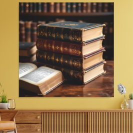 Tempel des Wissens – Die ewige Bibliothek   Canvastryck