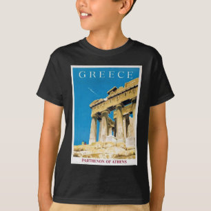 Tempel för vintage resorAthens Grekland Parthenon T-shirt