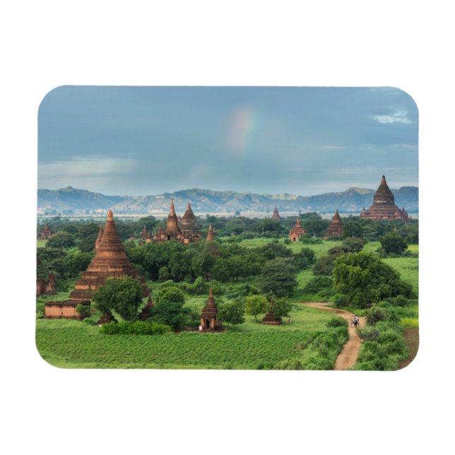 Tempel i Bagan, Myanmar Magnet (Horisontell)