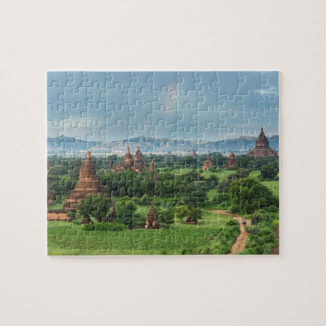 Tempel i Bagan, Myanmar Pussel (Horisontell)