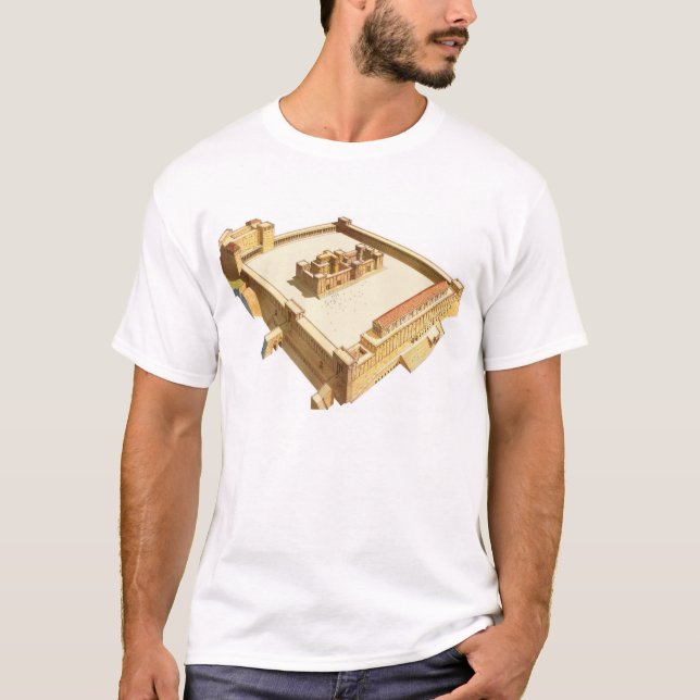 Tempel i Jerusalem. Herods tempel T-shirt (Framsida)