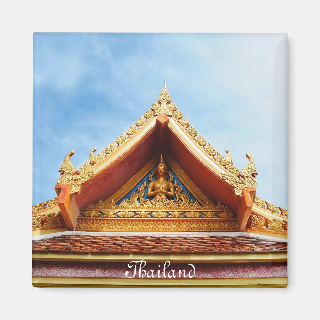 Tempel i Thailand Magnet (Framsidan)