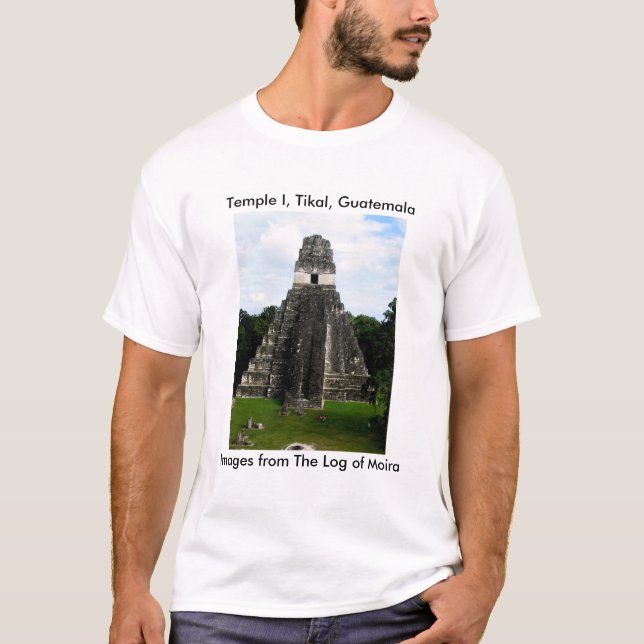 Tempel mig, Tikal, Guatemala T Shirt (Framsida)