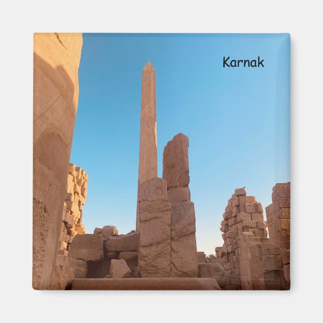 Tempel Ramses II - Karnak - Egypten Magnet (Framsidan)