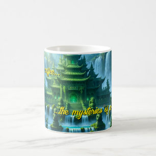 Tempel slott för den hemliga jade tronen kaffemugg