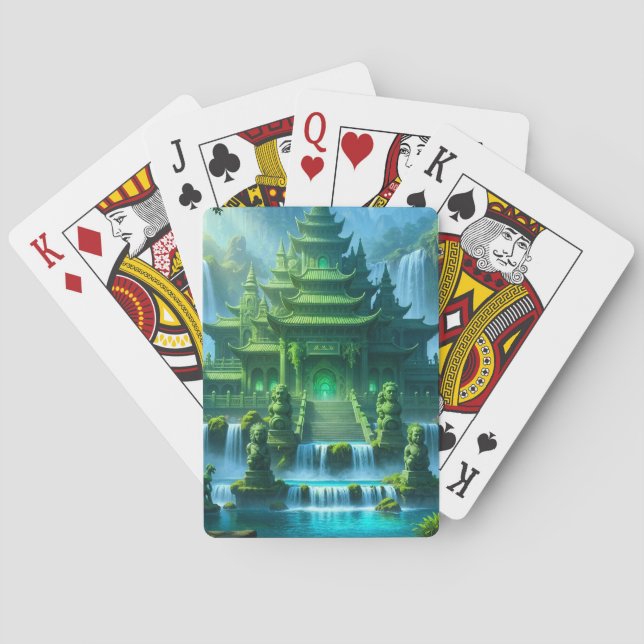 Tempel slottet för den hemliga jade tronen casinokort (Baksidan)