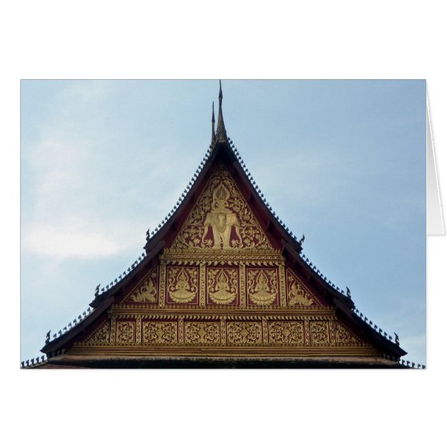 tempel tak hälsningskort (Framsidan Horizontal)