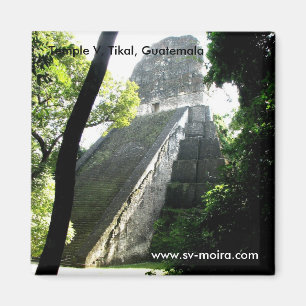 Tempel V, Tikal, Guatemala Magnet