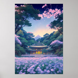 Tempel vid Kant i skogen Poster