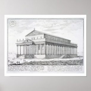 Tempelet av Diana på Ephesus, Turkiet, från 'Entw Poster