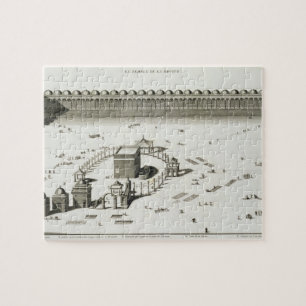Tempelet av Meckan (gravyr) Pussel