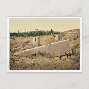 Tempelet av solen, centrerar stenen, Baalbek, Vykort