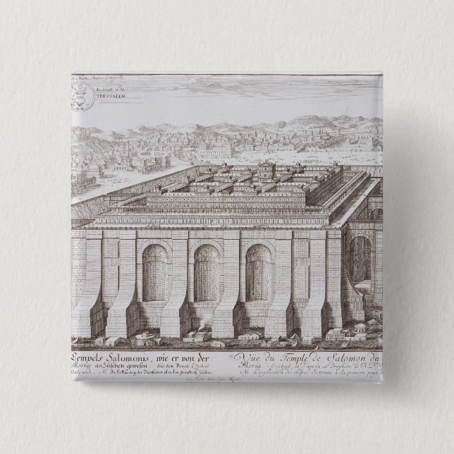 Tempelet av Solomon, Jerusalem, från 'ei Entwurf Knapp (Framsida)