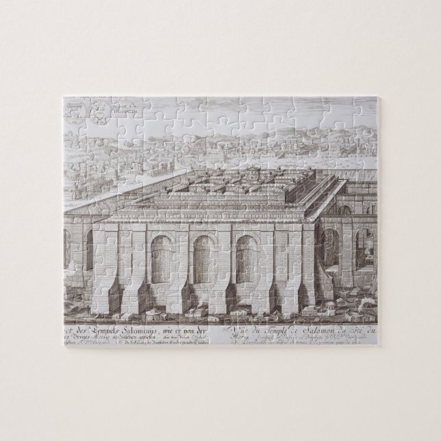 Tempelet av Solomon, Jerusalem, från 'ei Entwurf Pussel (Horisontell)