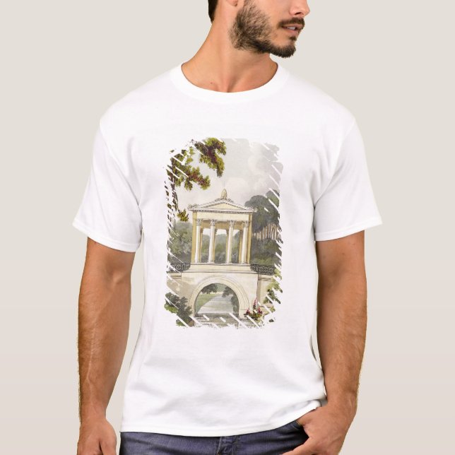 Tempelet överbryggar, från Ackermanns 'Repository Tee Shirt (Framsida)