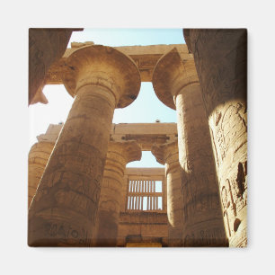 Tempelkomplex av Karnak i Thebes, egypten Magnet