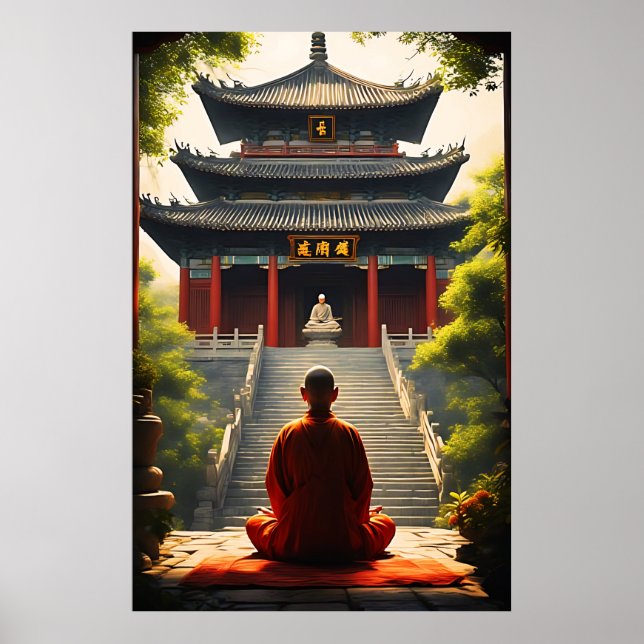 Tempelns stillhet poster (Framsidan)