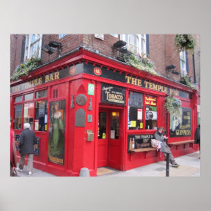 "Tempelpub", -- Dublin Irland Poster