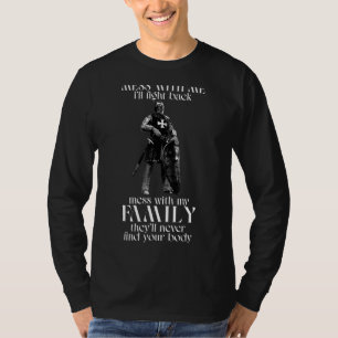 Tempelriddare Rör mig, jag slåss tillbaka T Shirt