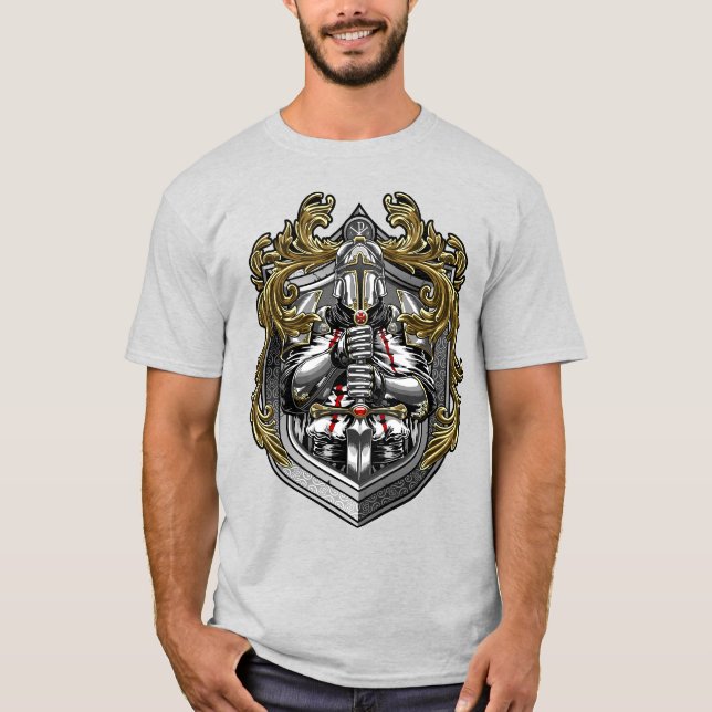 Tempelriddarnas Guld T Shirt (Framsida)