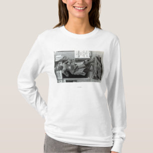 Tempelvaktstatyn på den Stillahavs- kuriositeten Tee Shirt