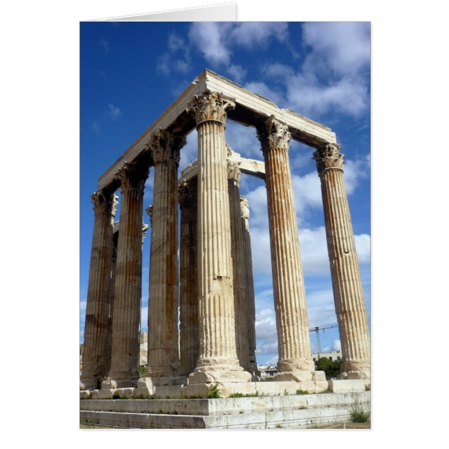 tempelzeuskub hälsningskort (Framsidan)