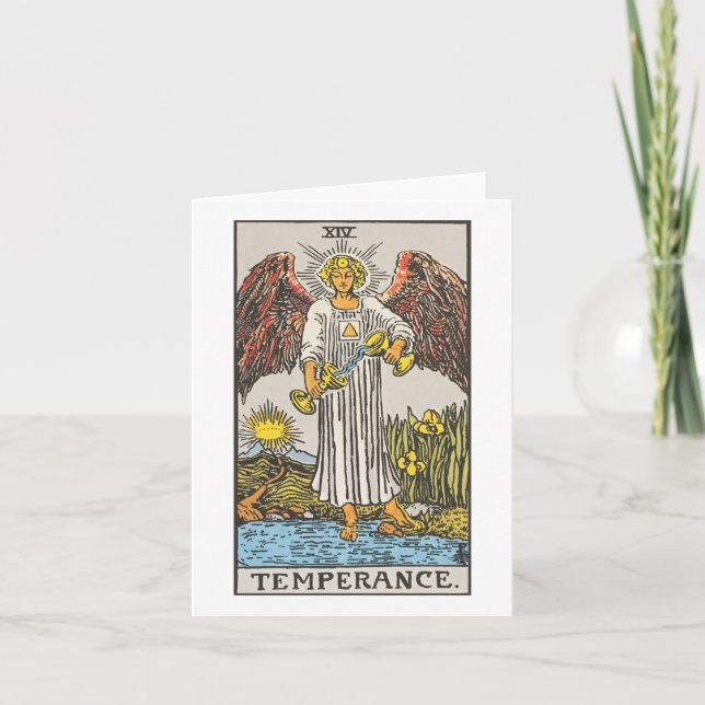 Temperance - Rider Waite Smith tarot Kort (Framsida)
