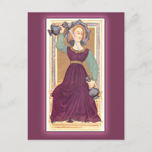 Temperance Tarot Card från Frankrike Vykort