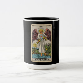 Temperance Tarotkort Två-Tonad Mugg