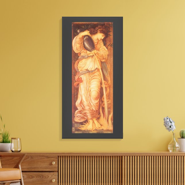 Temperantia av Sir Edward Coley Burne-Jones Canvastryck (Insitu (Vardagsrum))