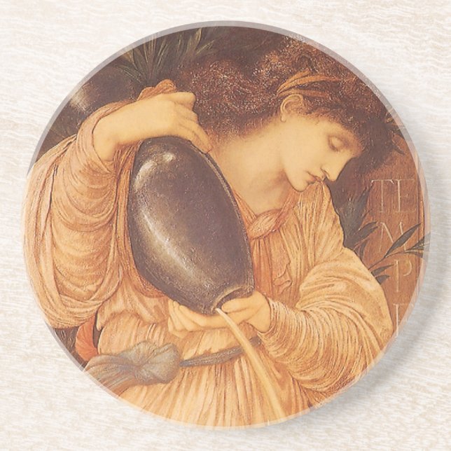 Temperantia från Herr Edward Coley Burne-Jones Underlägg (Framsidan)